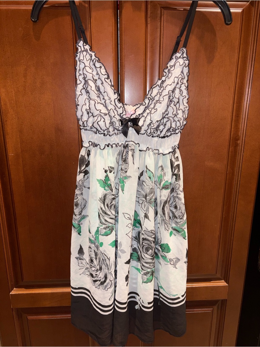 Oscar De La Renta Floral Slip Dress